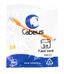 Патч-корд медный U/UTP кат.5е (0,15м) LSZH (оранжевый) Cabeus (PC-UTP-RJ45-Cat.5e-0.15m-OR-LSZH)