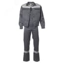 Костюм мужской ОПТИМАЛ куртка, полукомбинезон цв. т.серый, св.серый 64-66 128-132/194-200