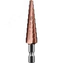 Сверло ступенчатое, 4-12мм, 9 ступеней, кобальтовое покрытие, КОБАЛЬТ, серия Профессионал