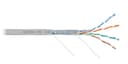 LAN F/UTP 4 пары, Кат.5e, 100МГц, одножильный, BC, 24AWG (0,51мм), полимерный материал нг(А)-HF серый, 305м