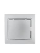 Розетка 1-м СП Mira 16А IP20 с заземл. с защ. крышкой со вставкой керамика сер. метал. LEZARD 701-1010-123