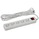 Удлинитель с заземл, 3x1мм2, 16A, ПВС, с выкл, 5гн, 3м (10/480) U-5es-3m-3x1