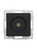 Розетка телевизионная оконечная TV 1-м СП Vesna механизм черн. бархат LEZARD 742-4288-130