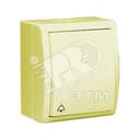 15 Aqua Кнопка клавишная с символом «звонок» с подсветкой IP54 10А 250В винтовой зажим S15A слон. кость 1594160-031 Simon