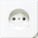 Розетка без заземления двухполюсная слоновая кость