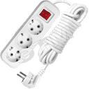 Удлинитель бытовой 3х5м с заземлением с выключателем 10А S-303 9631987 Универсал