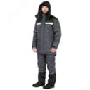 Костюм мужской утепленный Брукс с брюками цв. т.серый-черный, р. 112-116/182-188