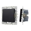 Механизм выключателя одноклавишный перекрёстный SWTMKX1PLBK 250V 16A Arlight 043719