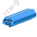 Клемма TB 1-1 с бок. подключ. с защелк. ножками, сечение 1,5 мм. кв., синяя