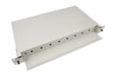 Бокс оптический 19", 1U на 8 ST/FC портов Cabeus ODF-19-8-ST