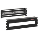 Корпус-панель с DIN-рейкой, 19 дюймов, 3U, 22 места, цвет черный (RAL 9005) SYSMATRIX DP 0003.900 