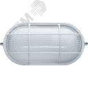 Светильник НПП-60w термостойкий овальный с решеткой IP54 белый