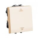 Avanti Выключатель двухполюсный одноклавишный модульный, , Ванильная дымка, 2 модуля