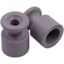 Изолятор для наружного монтажа, пластик, цвет титан (10 шт/уп)