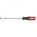 Отвертка стержневая шлицевая ROUND GRIP, SL8x200 мм