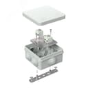 Коробка огнестойкая для о/п двухкомпонентная 60-0300-FR2.5-12 Е15-Е120 RAL7035 100х100х50 (14 шт/кор) Промрукав