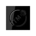 Накладка роторного диммера  Серия A500  Материал- термопласт  Цвет- черный