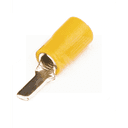 Наконечник штыревой плоский НШпИ 2.5-6 желтый QUADRO (50шт) с изолированным фланцем