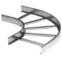 Угол горизонтальный 90 градусов 50x400 R-600, лонжерон 1,5 мм, цинк-ламельный, в комплекте с крепежными элементами и соединительными пластинами, необходимыми для монтажа