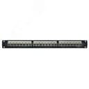 Патч-панель модульная 19". 1U. CAT6. 24 порта RJ45. экранированная