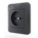 KARINA Розетка б/з ПБТ чёрный бархат (10шт/120шт) Lezard