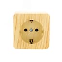 VIOLA Розетка с/з керамика белёный дуб (12шт/144шт) Lezard