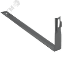 Держатель проводника круглого 6-8мм черепичная кровля L=430мм оцинкованная сталь TD IEK