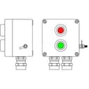 Взрывозащищенный пост управления из полиэстера CPE-Р-03 -(1xP1G(11) -1xP1R(11)) - 2x6018AASBKGM2SB(C)1Ex d e IIC T6 Gb / Ex tb IIIC T80°C Db IP66