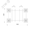 Опорная конструкция для установки оборудования TECHNORAPTOR FOOT 1500х1000 тип 2 КМ-профиль