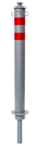 Столбик парковочный "ГОРОД" съемный с креплением для цепи 750х76мм