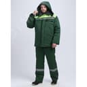 Костюм зимний Труженик-Ультра СОП (тк.Смесовая,210) брюки, т.зеленый/лимонный, р. 44-46/170-176