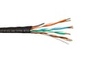 Кабель UUTP4 cat5e NETKO 4 пары 24 AWG BC одножильный не экранированный для наружных работ с проволочным тросом 305м FLUKE TEST NETKO UTP358105E1T