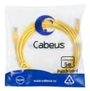 Патч-корд UTP, категория 5e, 5 м, неэкранированный, желтый Cabeus PC-UTP-RJ45-Cat.5e-5m-YL