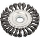 Кордщетка, тип "колесо", посадочный диаметр 22.2 мм, стальная витая проволока 125 мм