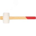 Киянка резиновая белая, деревянная ручка 45 мм (225 гр)