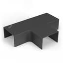 Т-образный угол 16х16 черный (4 шт/комп)