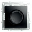 Выключатель диммирующий механизм STEKKER PSW10910603 250В 600W серия Эрна черный 49150