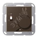 Накладка для регулятора подогрева пола Серия A500 Материал- термопласт Цвет- мокко JUNG