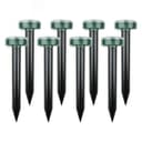 Набор ультразвуковых отпугивателей кротов (R-20м x8) на солнечной батарее, 8 шт