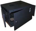 Шкаф настенный серии Next, 15U 550x450, металлическая дверь, черный TWT TWT-CBWNM-15U-6x4-BK