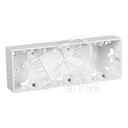 15 Коробка для наружного монтажа на 3 поста белый Simon