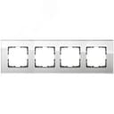 Рамка 4-постовая, стекло White Glass