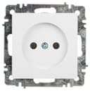 Розетка 1-м СП Accent 6-201-01 16А IP20 250В 2Р AL/CU бел. Intro Б0063653