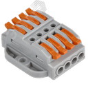 Строительно-монтажная клемма СМК 222-4144P проходная с площадкой (50шт/упак) IEK