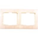 Рамка 2-м КВАРТА РГ-4-ККм горизонт. крем. IEK EMK20-K33-DM