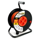 Удлинитель на катушке Stekker STD032050 Standart 4местный сз ПВС 315 оранжевый 16А IP2050м 29406 50185