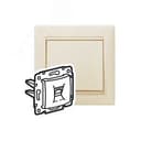 VALENA Розетка телефонная RJ11х1 в рамку слоновая кость 695622 LEGRAND