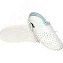 Сабо ЛЮКС мужские кожаные с ремешком цвет белый р.42