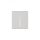 Выключатель ROUND двухклавишный 10А скрытой установки механизм перламутр