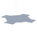 Крышка на крестообразный ответвитель лестничный 100мм